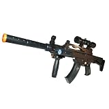 Silenced Ak47 with Working Flashlight, Vibrations, sounds and lights, made of great quality