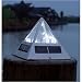 Solar Powered Outdoor LED Pyramid Post Cap Light