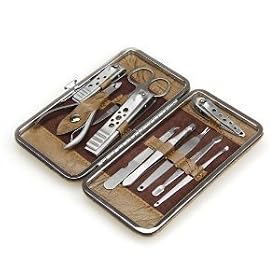 Alice™ 10 Pcs Vogue Nail Care Personal Manicure & Pedicure Set, Travel & Grooming Kit