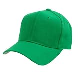 Plain Kelly Green Adjustable Hat