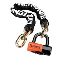 Kryptonite New York 1210 Bicycle Chain Lock and Evolution Series 4 Disc Lock (3-Foot x 3-Inch)