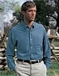 Men's Emissary Long Sleeve Shirt with Mini-Plaid Pattern