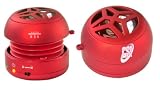 GSI Super Quality Mini Hamburger Capsule Speaker - for iPod/MP3/MP4/Computer/Laptop/Notebook/Audio/Gaming-Devices/PDA - Red