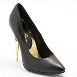 Sexy Shoes Wide Width Metal Rod Pump #9706 on 4 1/2 inch heel.