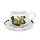 IMAGE OF Portmeirion Pomona Earthenware Romantic Teacups and Saucers, Set of 6