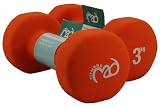 Fitness-Mad Pair of Neo Dumbbells - Orange, 3 kg (2 Piece Set)