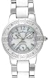 AK Anne Klein Women's Silver-Tone Diamond Accented Watch #10-8167WTSV