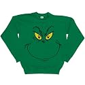 Dr Seuss - Grinch Face Crew Neck Sweatshirt