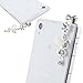 Ancerson Dustproof Plug White Silvery Butterfly Pendant Bling Shining Cute Crystal Diamond Rhinestone Universal Fashion 3.5mm Anti Dust Earphone Jack Plug Stopper for iPod Touch 2 3 4 5, iPhone 3 3g 3s 4 4s 5 5c 5s 6 6Plus, Samsung Galaxy S4 I9500/ S4 Mini/ S5 I9600/ S3 I9300/ S2/ Grand 2/ Note 2 N7100/ Note 3 N9000/Note 4 N9100/ Mega 6.3 I9200/ Mega 5.8 I9152, Galaxy I8262d/ I9268, HTC G18 Sensation Xe, Galaxy Ace2, LG Nexus 4 5, LG G3/ G2/ G2 mini/ G Flex/ G Pro 2/ LG F70/ LG Optimus G Pro E980 F240 E986 F240k, HTC X920e, Nokia Lumia 920 928 520 720 1020 1520, Sony Xperia L36h/ L39h/ XL39h/ Z1 S/ M2/ Z2/ T2/ E1, Moto G, Blackberry Z10/ Z30, HTC One M7/ Mini/ X/ Max/ M8, Huawei Ascend P6/ G6/P7 Etc--Retail Package