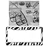 12-Piece Safari Animal Print Automotive Interior Gift Set - 2 Zebra Black and White L...
