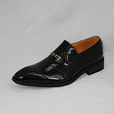Mens Designer Tuxedo Shoes Slip-on Loafers Leather Dress Shoes Z7201 Black