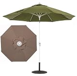 9 ft Aluminium Patio / Market Umbrella - Auto Tilt - Taupe Color by Galtech