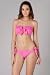 Betsey Johnson Cake Pop Bandeau Top - Azalea - S