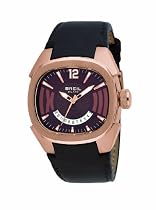 Breil - BW0310 - Gents Eros Black Strap Gold IP Case Watch