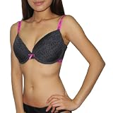 Womens XOXO Lingerie Perfectly Fit Padded Underwired Soft Cup Bra / Underwear - Grey
