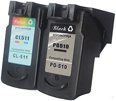 Ink Choice 2pk Remanufactured Pg 510 (Pg-510) Black &amp; Cl 511 (Cl-511) Color Ink Cartridge for Canon Inks