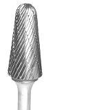 CARBIDE BUR GROBET MADE IN U.S.A. CONE RADIUS END-14 DEGREE TAPER 3/4X1-1/2X1...