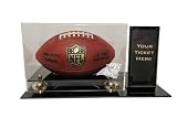 Carolina Panthers Deluxe Football Display with Ticket Holder (Up to 2 5/8" X 7 1/8" Ticket) - NFL Football Tickets