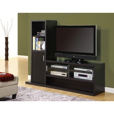 Monarch Specialties Cappuccino Hollow Core Entertainment Center