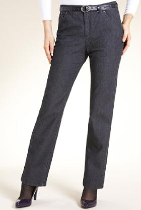Per Una Roma Stretch Straight Leg Denim Jeans with Belt