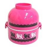 わんdeランチボックス/お味噌汁まで飲めちゃう♪☆汁椀ドーム型【ピンキープードル（濃ピンク）】