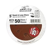 ALI INDUSTRIES 4340 8 Hole Hook and Loop 220 25 CT Grit Disc, 5-Inch, 50-Pack

