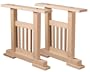 Mission Dining Table Leg Supports 27 5/8"