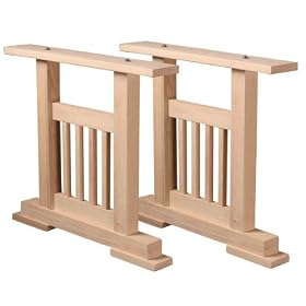 Mission Dining Table Leg Supports 27 5/8"
