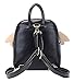 Tinksky® Lovely Cartoon Candy Color Fashion College Style Wings of an Angel Backpack Shoulders Bag 5 Colors (Black)