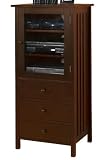 Review Home Decorators Collection  / Mission Media Cabinet 3-drawers Chestnut