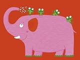 The Elephant and the Frog Art Poster Print by Nathalie Choux, 16x12