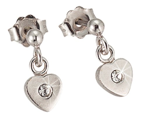 SCOUT Kinderschmuck Ohrstecker 925 Sterling Silber Herz mit Zirkonia 262092100 Preisvergleich