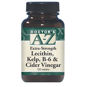 Doctor's A-Z Extra-Strength Lecithin, Kelp, B-6 & Cider Vinegar 400 mg/35 mg/120 mg, 120 Tablets