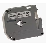 Brother M231 1/2' Black on White Tape for P-Touch