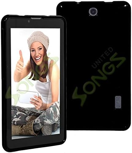 SKY 7.0W Devices Platinum Series Ultra-thin Light TPU Rubber Gel Case Soft Cover (Black)
