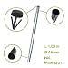 Antennenmast / Steckmast 1m, Ø 48mm, Stahl, mit Kappe