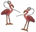 Funky Flamingo Pearlized Enamel Dangle Earrings