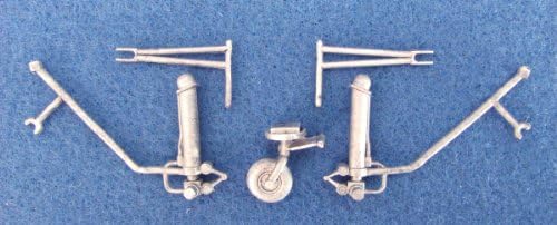 B-17 Flying Fortress White Metal Landing Gear for Hasegawa (1/72 model kit accessory, Scale Aircraft Conversions 72017)