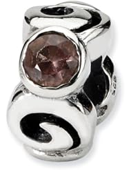 Sterling Silver Reflections Multicolor Cz Bead
