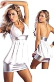 41vuSLSgLaL. SL160  Club Clothing   Elegant White Mini Dress   Modest Evaluations