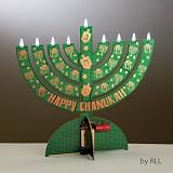 Electric LED Menorah Chanukah Recycled Circuit Board