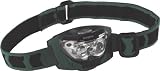 Energizer Trail Finder 6 LED Headlight, Black/Green, 3AAA