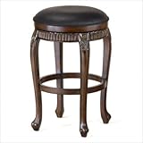 Fleur De Lis 30" Backless Swivel Bar Stool
