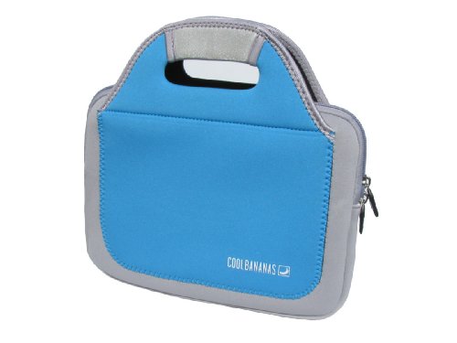 Cool Bananas Cranny Neopren Netbooktasche mit Hidden Pockets, 25,9 cm (10,2 Zoll) blau/grau
