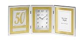 buy cheap price Bulova Medallion Goldtone Table Clock - B1233