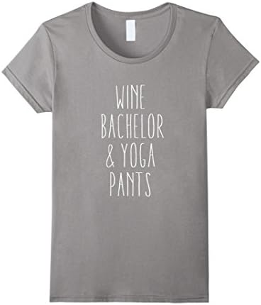 Women's YOGA WINE YOGA PANTS T Shirt Funny Medium Slate