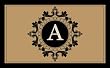 Imperial Monogram Coir Mat - A