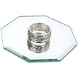 Octagon Mirror Display Jewelry Counter Top Showcase 3"