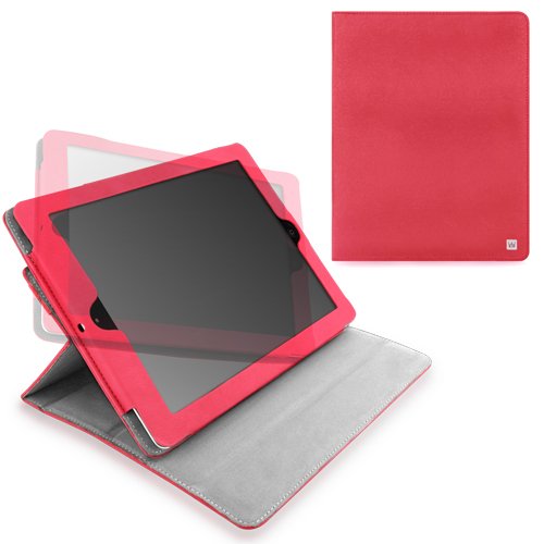 CaseCrown Axis Flip Case for iPad 4th Generation with Retina Display, iPad 3 and iPad 2 - Hot Pink
