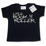 Dirty Fingers - Little Rock 'N' Roller - Baby & Toddler T-shirt 0-6 months, Black